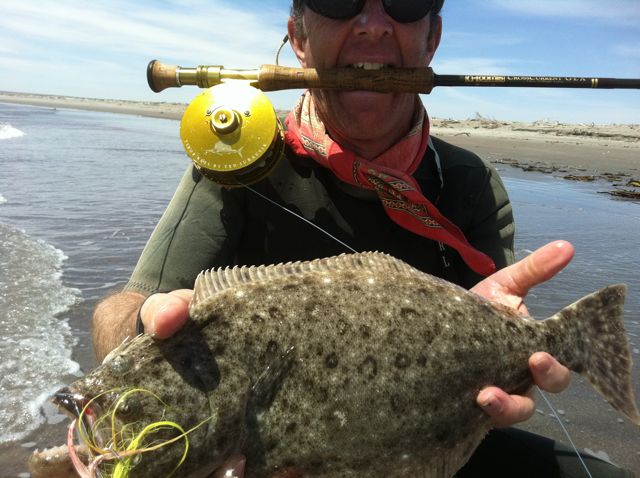 Rocky shoreline and surf fishing